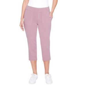Women’s Up! Garment Wash Pull-on Capri Pants, - Pink
